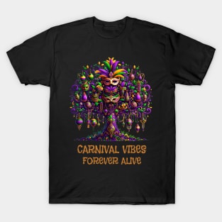 Mardi Gras Magic - Eternal Carnival Spirit Tree T-Shirt